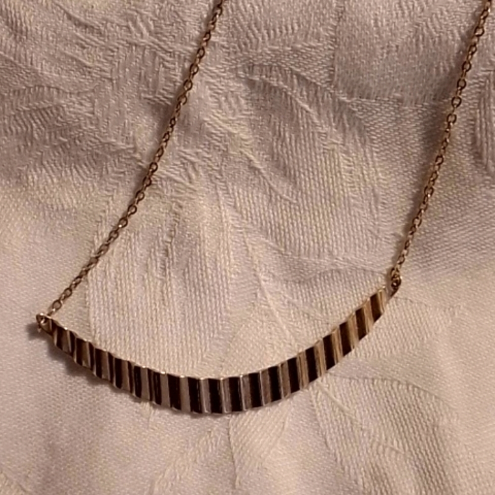 Lot of Three Necklace Gold Filled 925 Vermeil Leaf Gold Tone Overlay - Picture 2 of 8